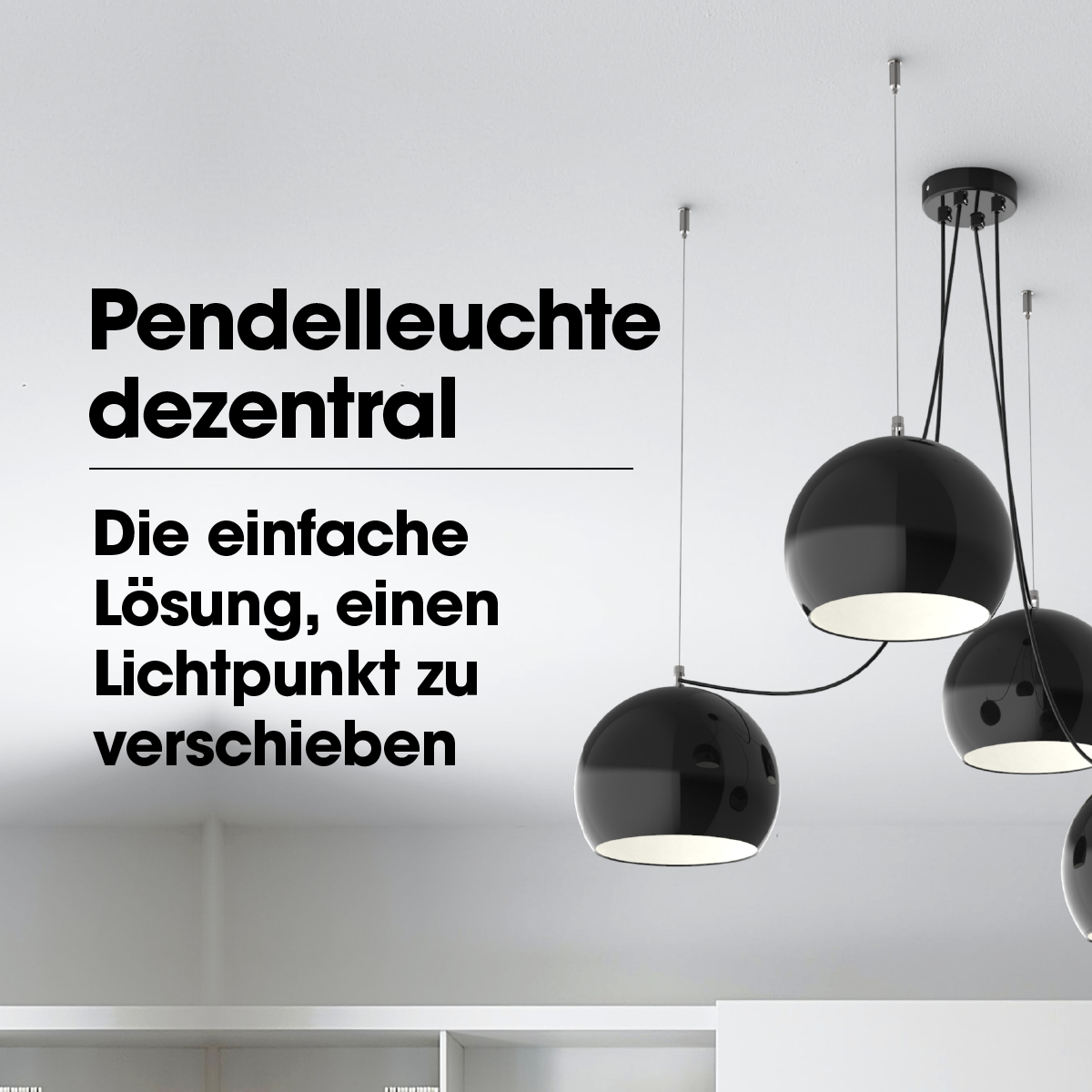Pendelleuchte dezentral