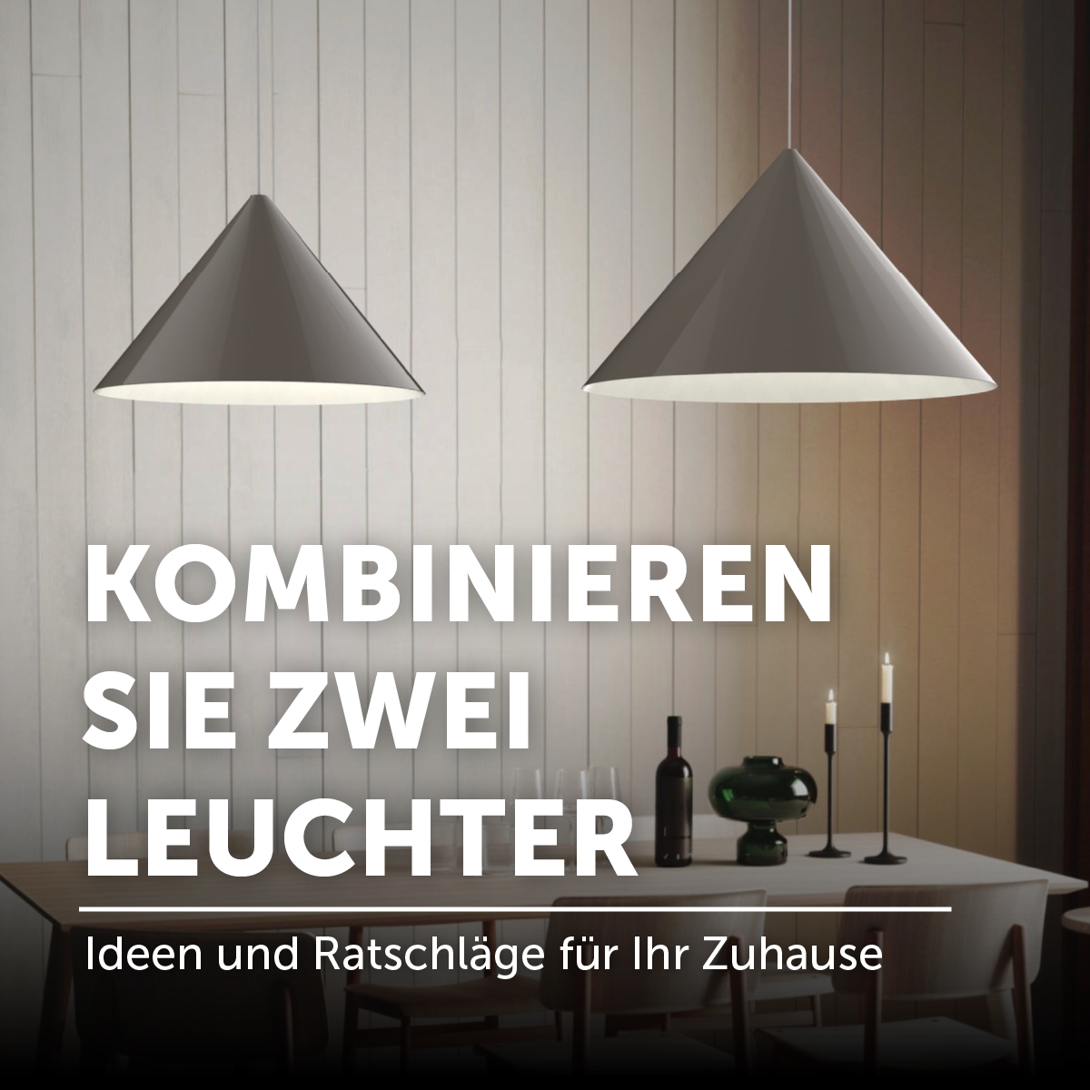 Kombinieren sie zwei leuchter