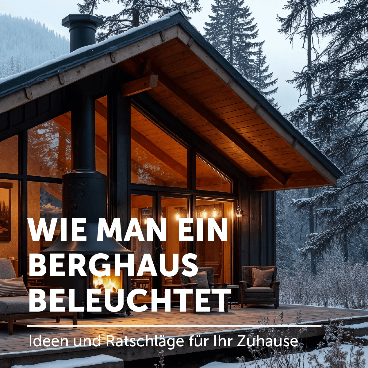 Beleuchtungsideen für die Berghütte