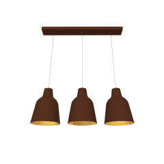 DONG PENDANT LIGHT LINEAR CORTEN LEAF