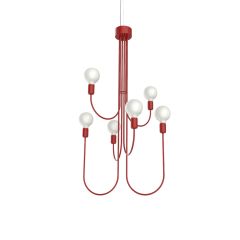 AMERICA SOSPENSIONE 6 LUCI LUCIDO