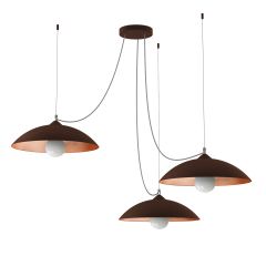 DREAM PENDANT LIGHT CORTEN LEAF X3 LIGHTS