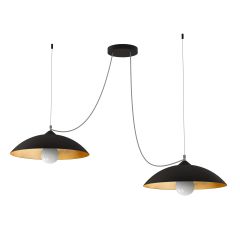 DREAM PENDANT LIGHT BLACK LEAF 2 LIGHT