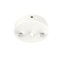 ROSETA Ø120 LAMPARA DE TECHO 2 AGUJEROS MATE